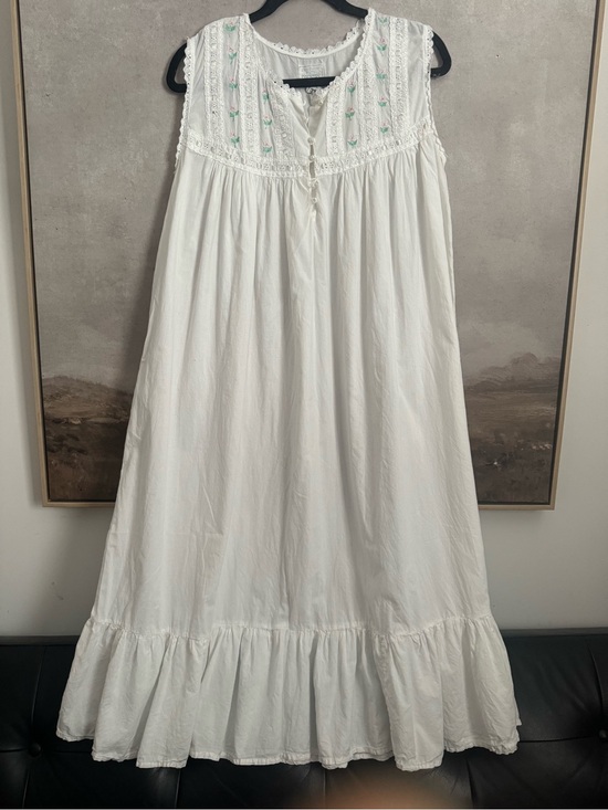 Erika Taylor Other - Erika Taylor Intimates
Nightgown Country Cotton Pink Lace Embroidery  ~ Size M